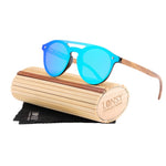 Sunglasses Men Round Bamboo For Women retro UV400 LS5030