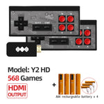Data Frog Video Games Console Wireless USB Handheld Retro Game Built In 1400+ NES 8 Bit Game Mini Console Move Duble Gamepad